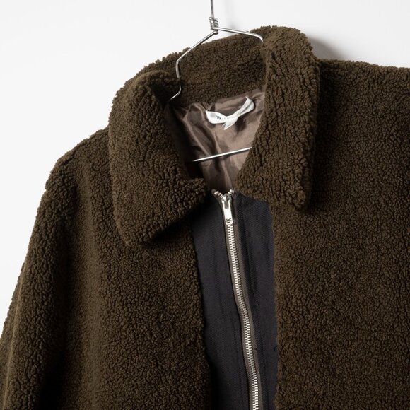 Wild Honey green sherpa zip jacket - medium/large - Picture 3 of 5